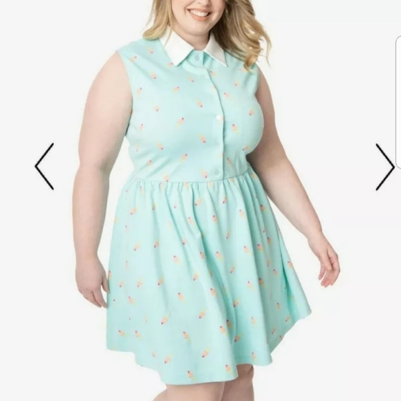 Unique Vintage Dresses & Skirts - Unique vintage Mint Ice Cream Dress! Size 2x